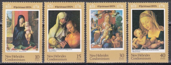 Noile Hebride 1978 - Crăciun - Tablouri de D&uuml;rer - Versiunea engleză, MNH