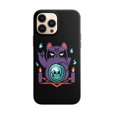 Husa compatibila cu Apple iPhone 12 Mini model Magic cat, Silicon, TPU, Viceversa, Transparent, Carcasa