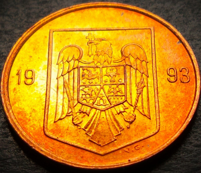 Moneda 1 LEU - ROMANIA, anul 1993 *cod 4227 B = A.UNC luciu batere