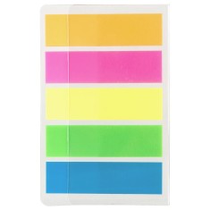Index Adeziv Plastic, Deli Stick Up, 12x44 mm, 5 Culori Pastel, 100 File, Index Plastic cu Adeziv, Evidentiatoare pentru Carti si Caiete, Sticky Index