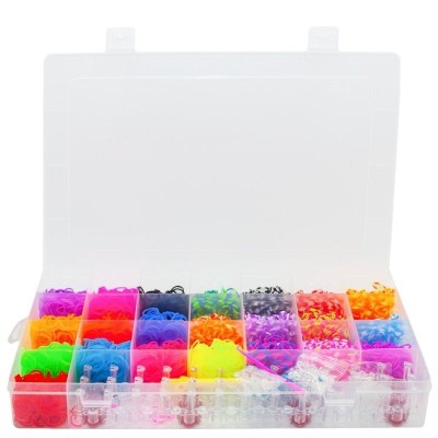 Set creativ elastice pentru bratari, 4200 piese, multicolor, GH-4200 foto