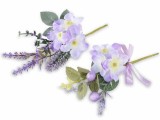 Cumpara ieftin Set 2 crengute Lavanda si Floare de Camp mov verde cm 19 H
