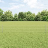 VidaXL Gard Euro cu 5 St&acirc;lpi Argintii 0,4x10 m Oțel