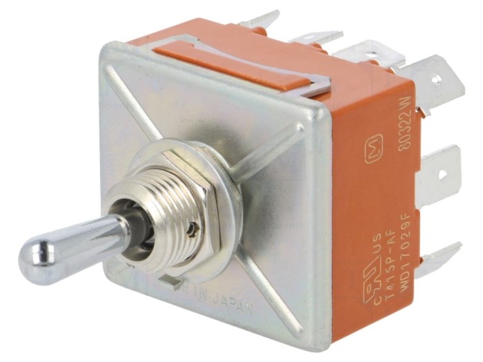 Comutator Basculant ON-OFF-ON 4P3T