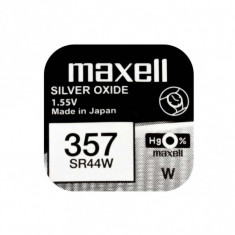 Baterie ceas Maxell SR44W V357 AG13 1.55V oxid de argint 1buc