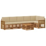 vidaXL Set mobilier gradina sectional din lemn masiv acacia natural 6 piese terasa exterior