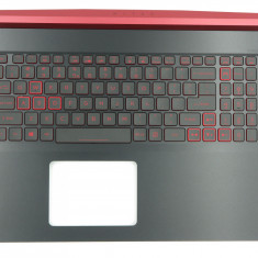 Carcasa superioara cu tastatura palmrest Laptop, Acer, Nitro 5 AN517-52, 6B.Q84N2.033, NH.Q82AA.001, cu iluminare, pentru GTX 1650, layout US