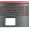 Carcasa superioara cu tastatura palmrest Laptop, Acer, Nitro 5 AN517-52, 6B.Q84N2.033, NH.Q82AA.001, cu iluminare, pentru GTX 1650, layout US