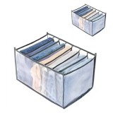 Set organizatoare haine, 36.5x17.5x19cm și 34.5x20x24cm, 7 compartimente, gri