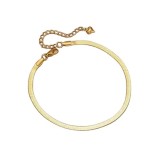 Cumpara ieftin Bratara de picior placata cu aur din inox Snake Chain