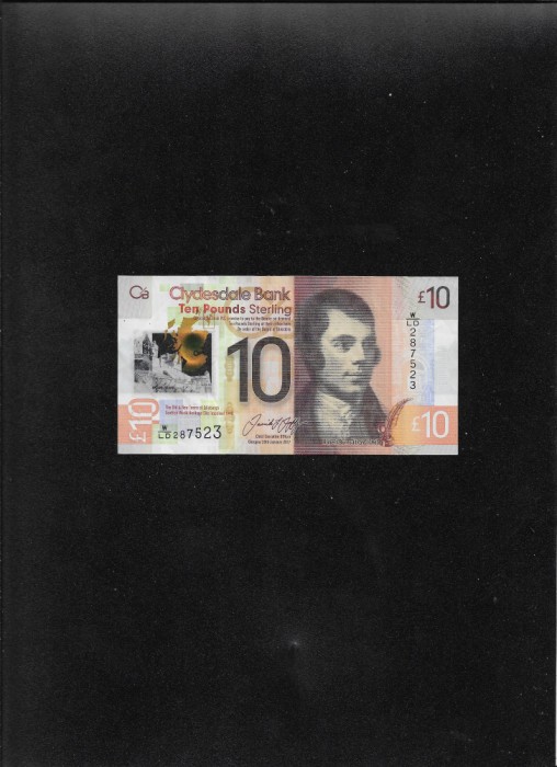 Scotia Clydesdale Bank 10 pounds 2017 seria287523