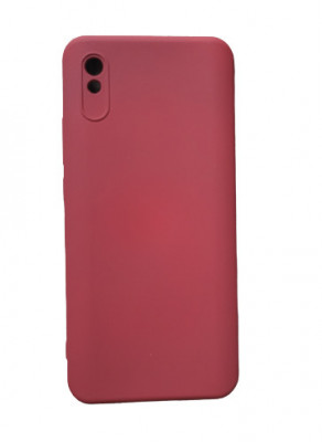 Huse silicon antisoc cu microfibra pentru Xiaomi Redmi 9A 4G Visiniu foto