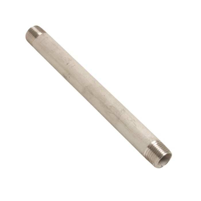 Niplu Inox Filetat 2 1/2&quot; V4A, 100mm