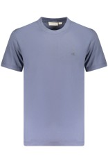 Calvin Klein Jeans Tricou Heavy Jersey Monogram barbati, cu logo brodat, Regular fit, Albastru inchis, XL foto