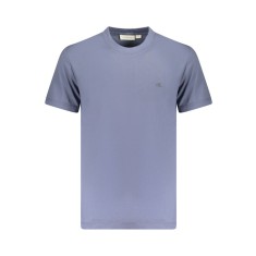Calvin Klein Jeans Tricou Heavy Jersey Monogram barbati, cu logo brodat, Regular fit, Albastru inchis, L