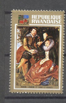 Rwanda 1973 Paintings, MNH AE.100 foto