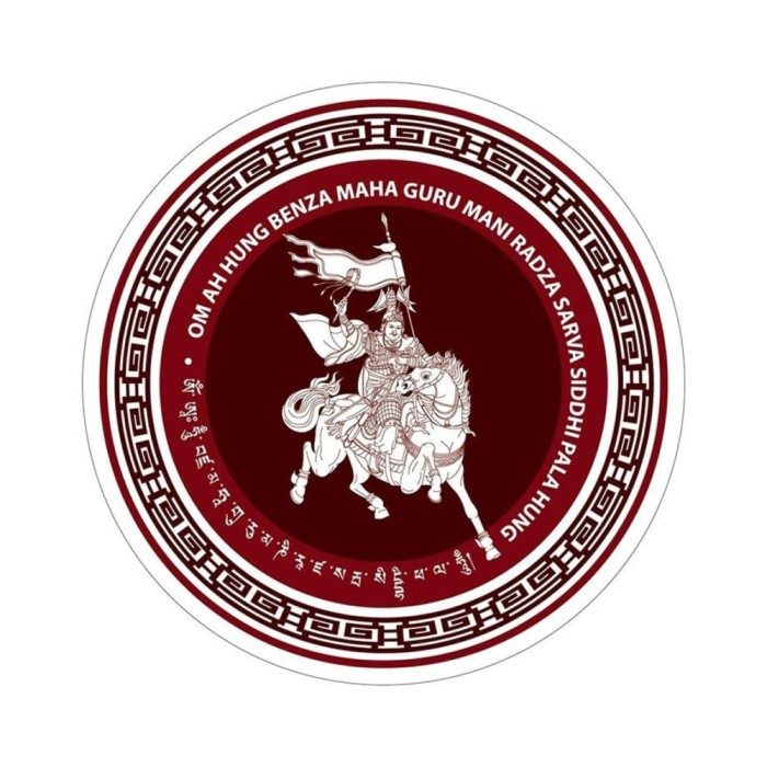 Abtibild sticker cu Regele Gesar din Ling &amp;#8211; pentru depasirea obstacolelor &amp;#8211; mic