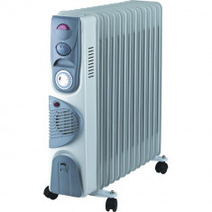 Calorifer electric Blade DA-J2900, 13 elementi, ventilator, termostat, timer, 2900 W foto