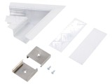 Conector Aluminiu 60&deg; Alb VARIO30-05