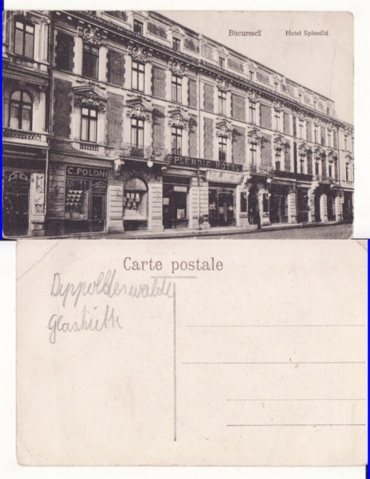 Bucuresti - Hotel Splendid- rara