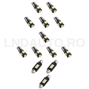 Pachet 13 Becuri LED Interior VW Passat CC B6 B7 2008-2018