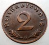 2.875 GERMANIA 2 REICHSPFENNIG 1938 D, Europa, Bronz