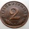2.875 GERMANIA 2 REICHSPFENNIG 1938 D