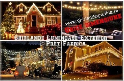 Ghirlande Luminoase Exterior bec/led ORICE MARIME,PRODUCATOR,Instalati foto