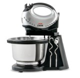 Mixer de mana Zass ZHM 05 BS, cu bol rotativ inox cu volum 3 l, 200 W, 5 trepte de viteza - RESIGILAT