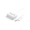 Hub UGREEN USB 2.0 OTG cu 4 porturi, 50 cm, Alb