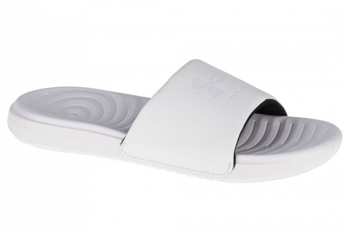Papuci flip-flop Under Armour Ansa Fixed Slides 3023772-101 alb