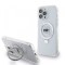 Husa MagSafe pentru Apple iPhone 15 Pro, Karl Lagerfeld, Ring Stand Karl&#039;s Head, Alba