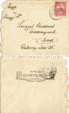 A4545N Plic inscripționat &bdquo;&Uuml;dv&ouml;zlet Szap&aacute;ryfalv&aacute;r&oacute;l&rdquo; circulat Szap&aacute;ryfalva/Țipari, județul Timiș &ndash; Arad, anterior anului 1918