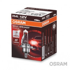 BEC 12V H4 60/55 W NIGHT BREAKER SILVER +100% OSRAM