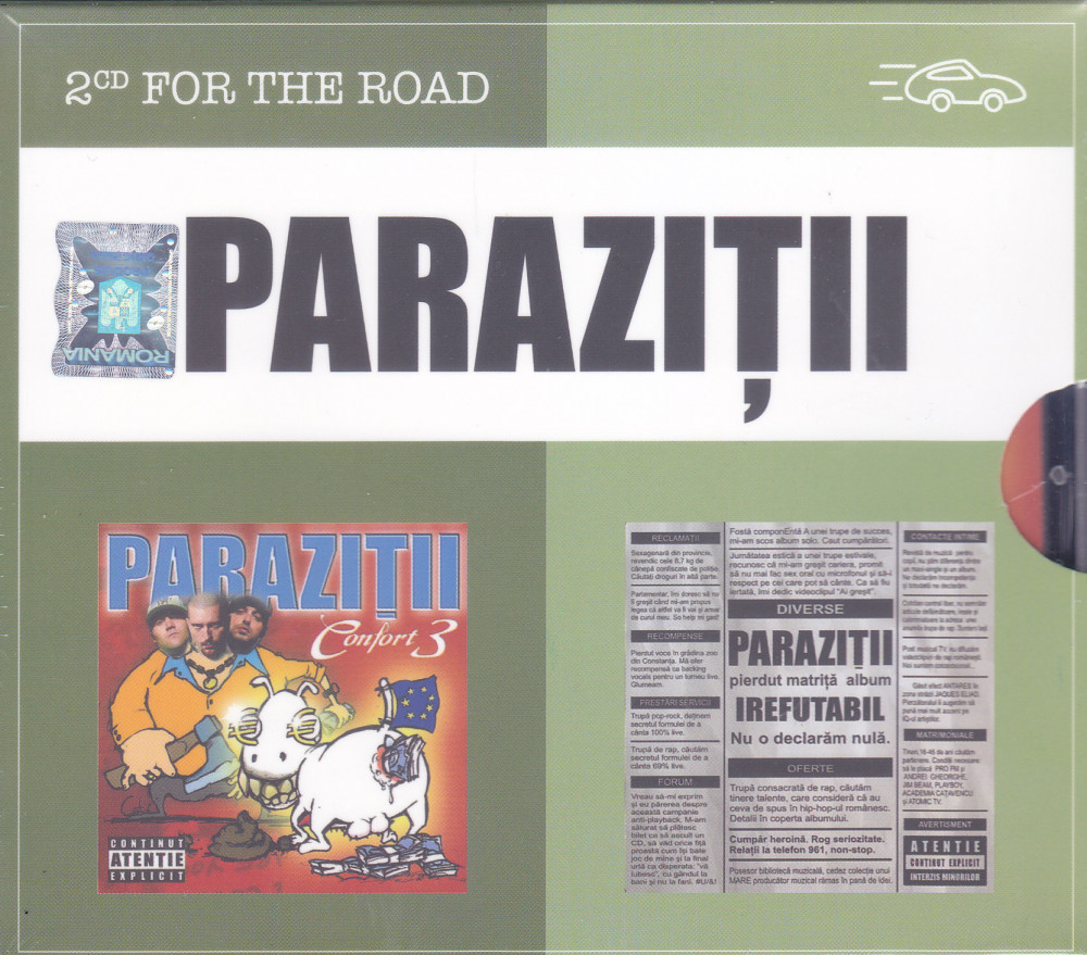 CD Hip Hop: Parazitii - Confort 3 + Irefutabil ( set x2 originale ,  SIGILATE ) | Okazii.ro