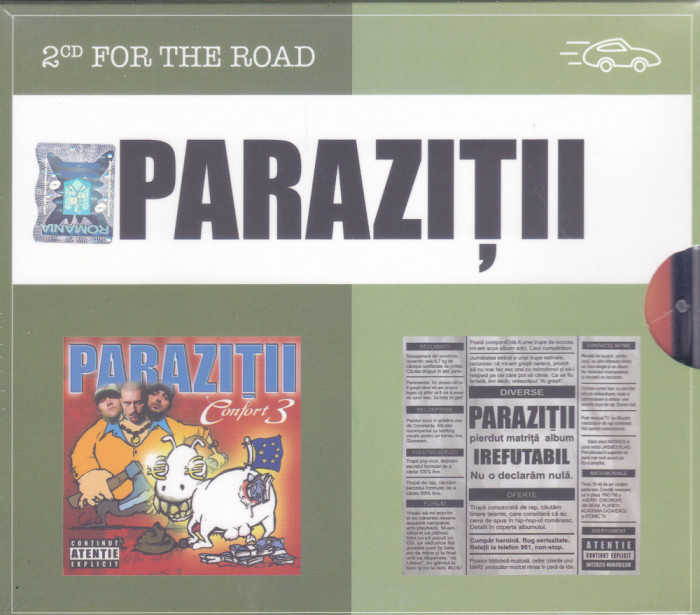 CD Hip Hop: Parazitii - Confort 3 + Irefutabil ( set x2 originale , SIGILATE )
