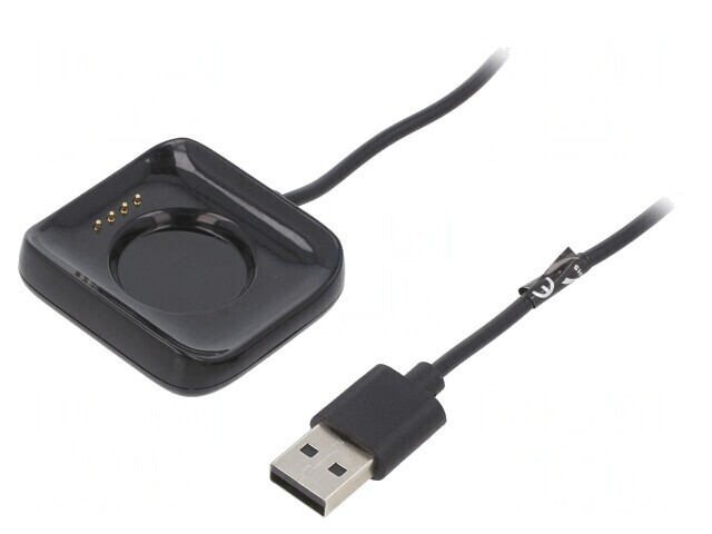 Cablu &Icirc;ncărcare Smartwatch 1m Negru 1A