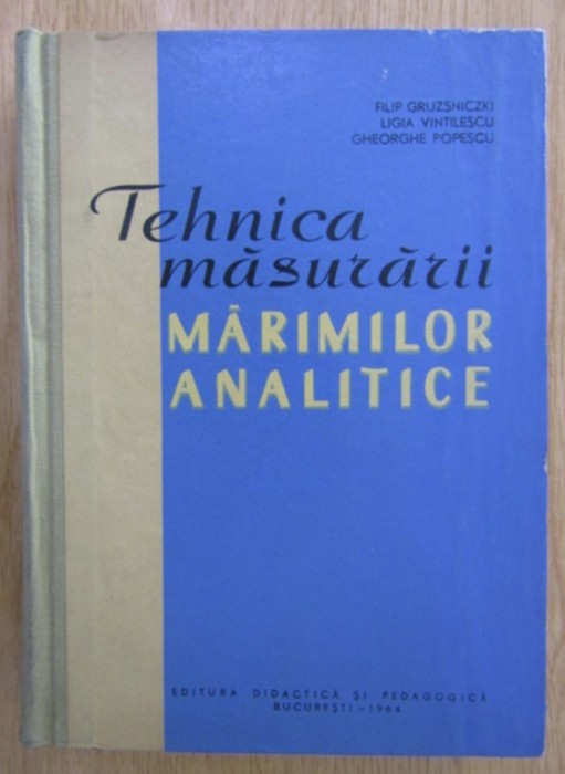 Filip Gruzsniczki - Tehnica masurarii marimilor analitice