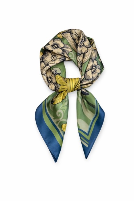 Esarfa satin patrata Spring