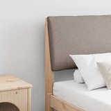 vidaXL Tăblie tapițată Gri taupe 180 cm Lemn de pin masiv 879272