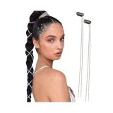 Cumpara ieftin Accesoriu de Par Mireasa, Model cu Strasuri , Argintiu - 94322