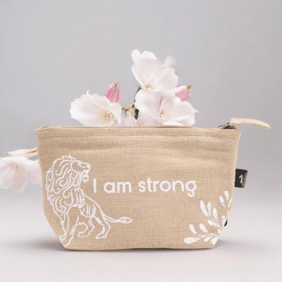Portfard cu mesaj - I am strong foto