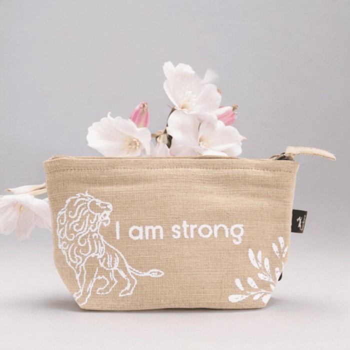 Portfard cu mesaj - I am strong