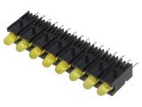 LED galben 2,8mm 20mA 60&deg; 10-20mcd