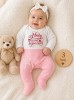 Salopeta din bumbac pentru bebelusi, Cute Baby (Marime Disponibila: 0-1 luni), Superbaby