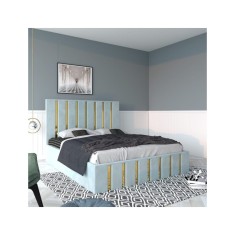 Pat Tapitat Mexic Lemon + Saltea 20cm Grosime 180x200cm