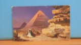 EGIPT - BEDUIN RUGINDU-SE LINGA PIRAMIDE - PERIOADA INTERBELICA - NECIRCULATA.
