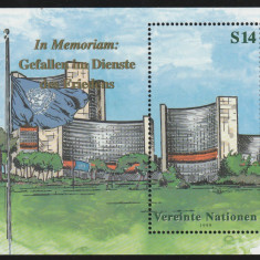 Natiunile Unite Vienna 1999-In memoria.,dant,MNH,Mi.Bl.11