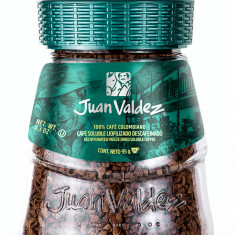 Cafea solubila liofilizata Decaf, 95g, Juan Valdez
