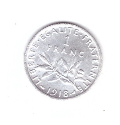Moneda Franta 1 franc 1918, stare excelenta, curata foto